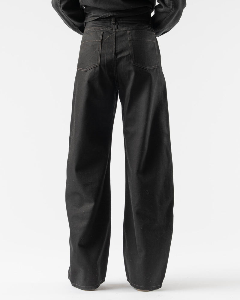 Lemaire High Waisted Curved Pants in Black