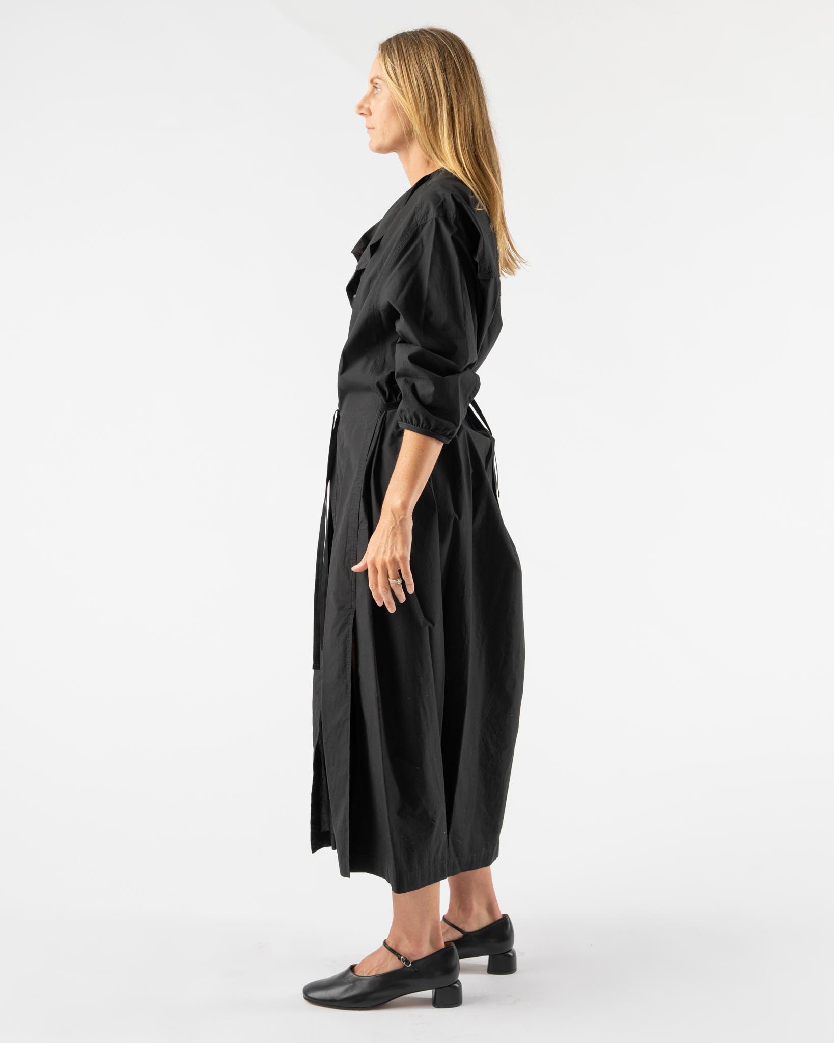 Lemaire Long Tunic with Strings in Black