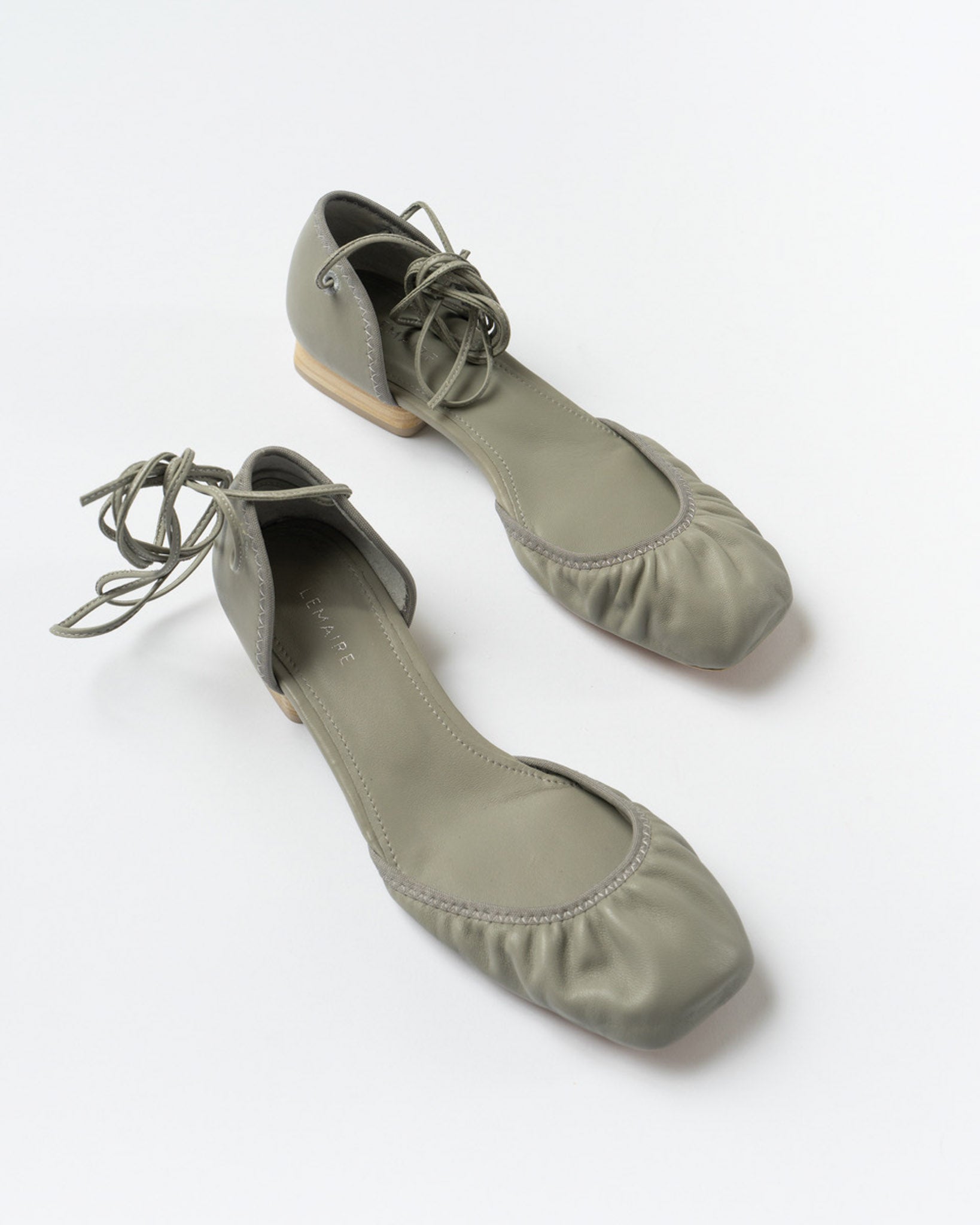 Lemaire Micro Ballerina Flat in Cement