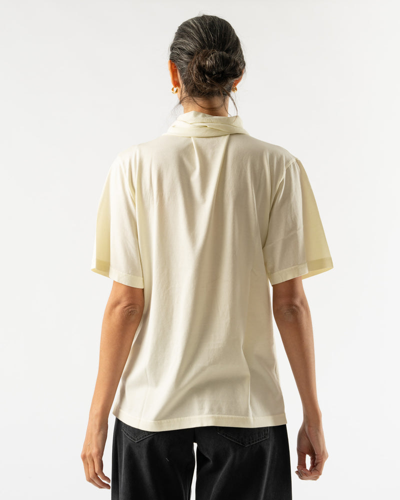 Lemaire T-Shirt with Foulard in Lemon Glaze