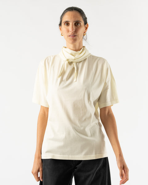Lemaire T-Shirt with Foulard in Lemon Glaze Curated at Jake and Jones