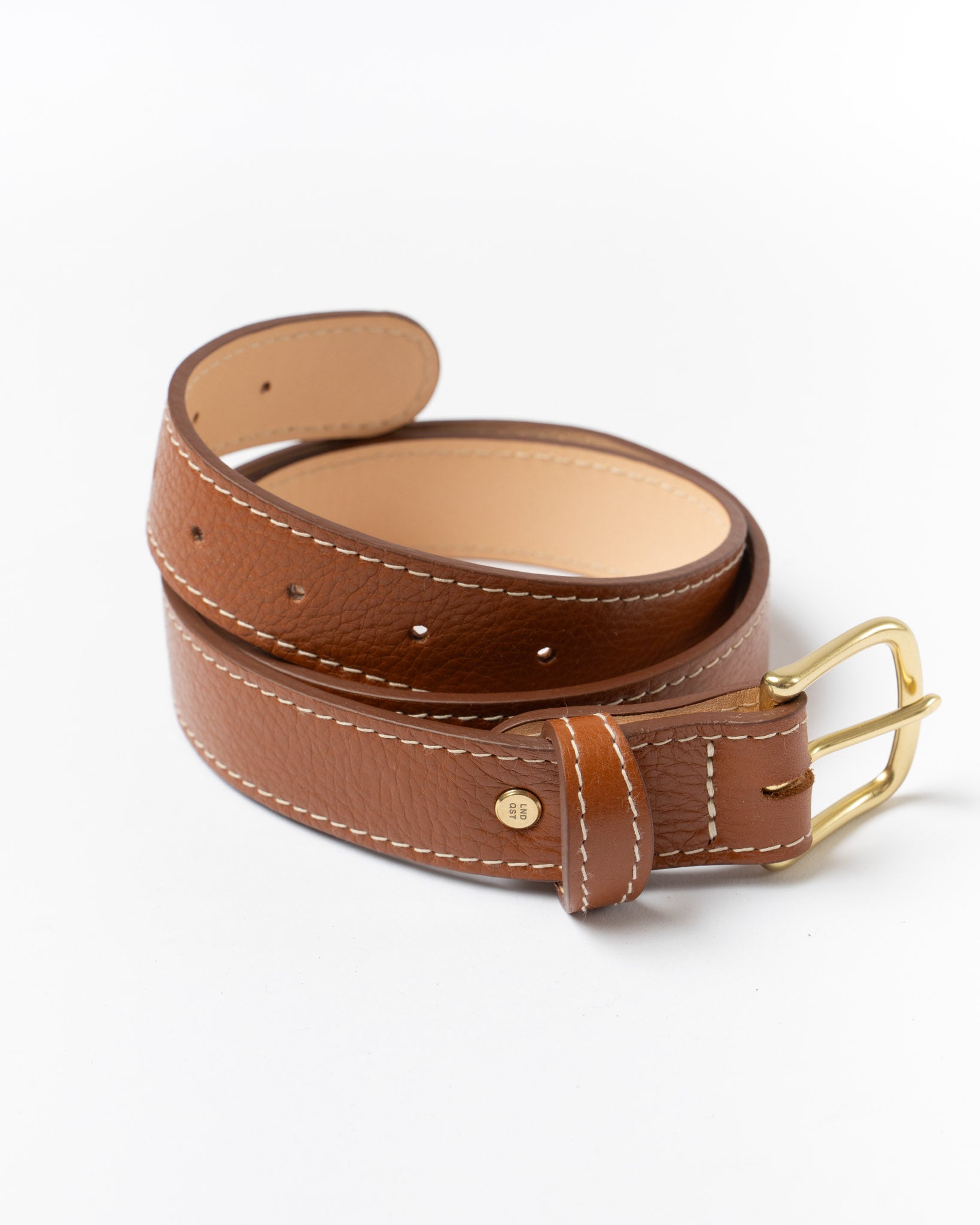 LINDQUIST Simple Belt II in Leather Brown