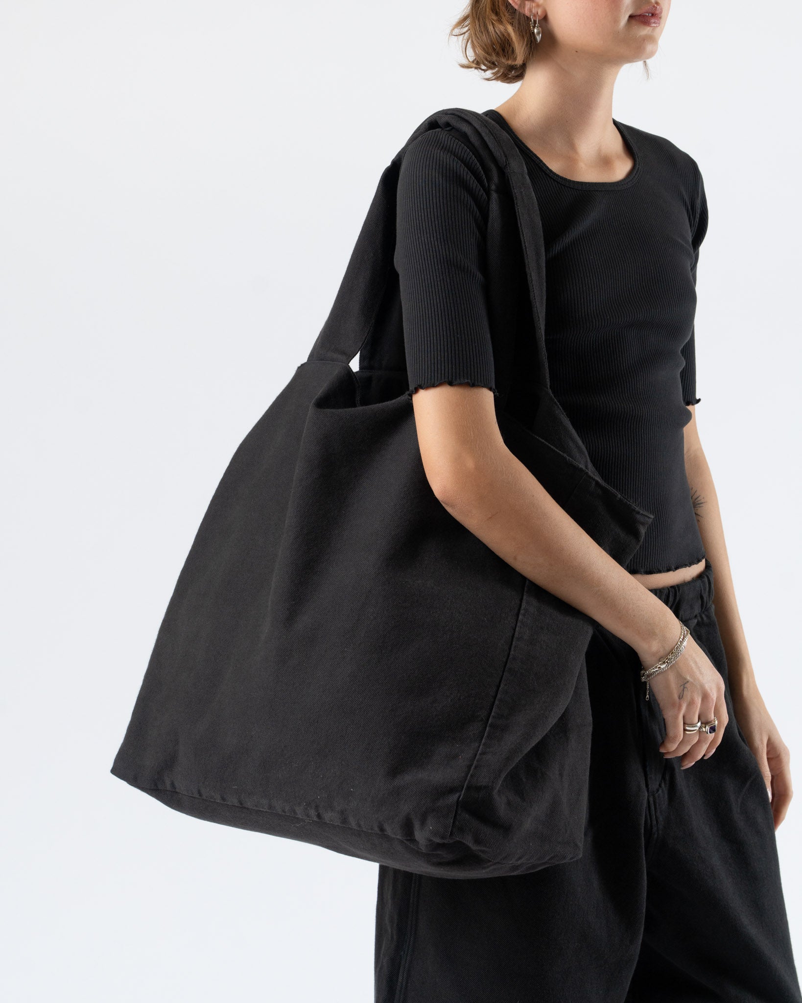 Lauren Manoogian Washed Tote in Black