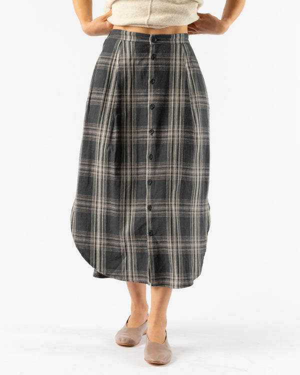 Lauren Manoogian Plaid Placket Skirt