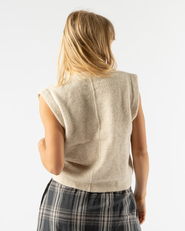 Lauren Manoogian Fleece Vest in Ecru