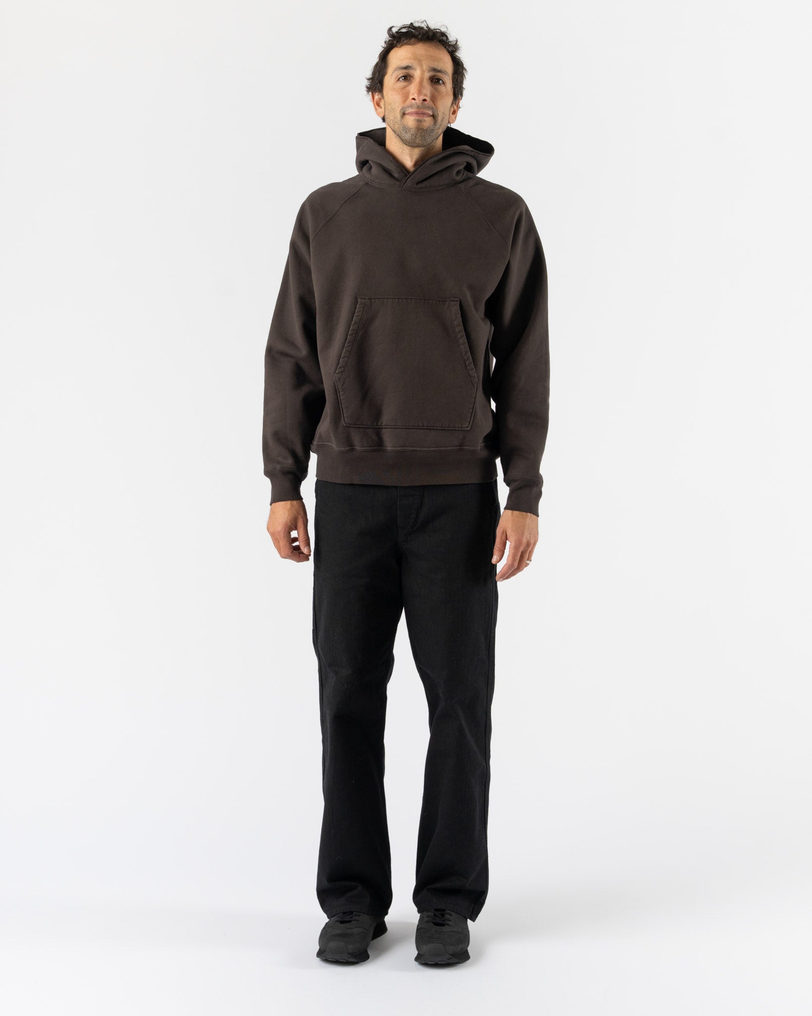 Lady White Co. Super Weighted Hoodie in Black Mushroom Curated at