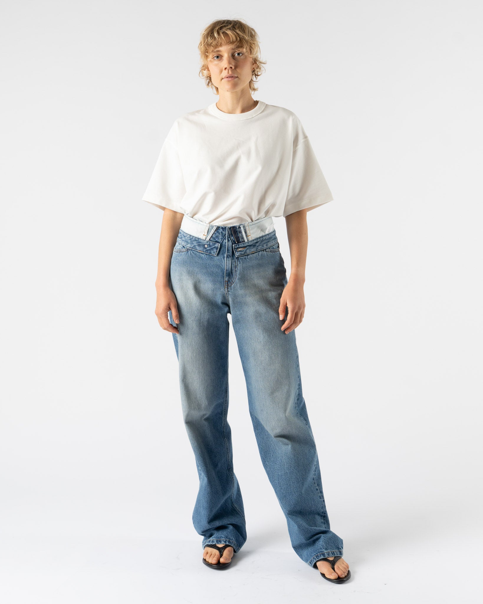 MM6 Maison Margiela Pants Five Pockets in 14 oz Blue Denim