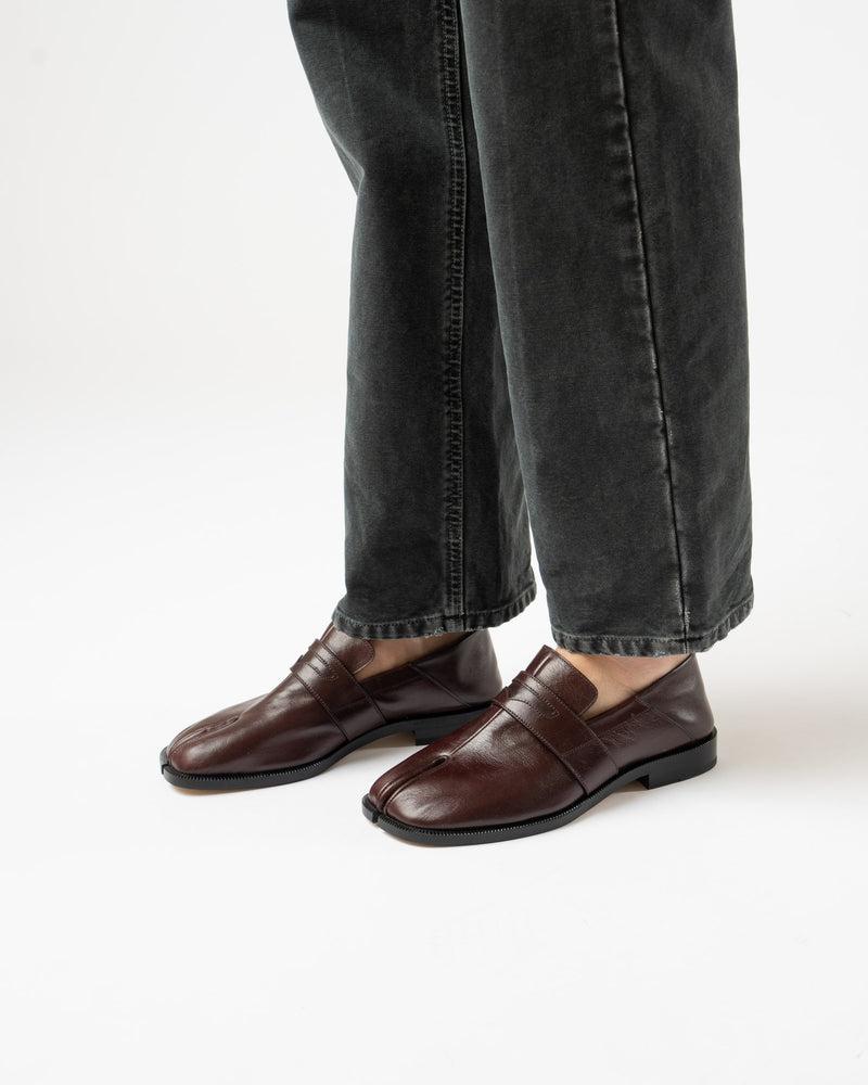 Maison Margiela Tabi Loafers in Vineyard Wine