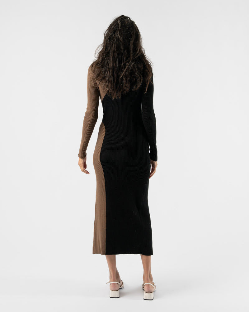 Mara Hoffman Aura Dress in Black and Brown