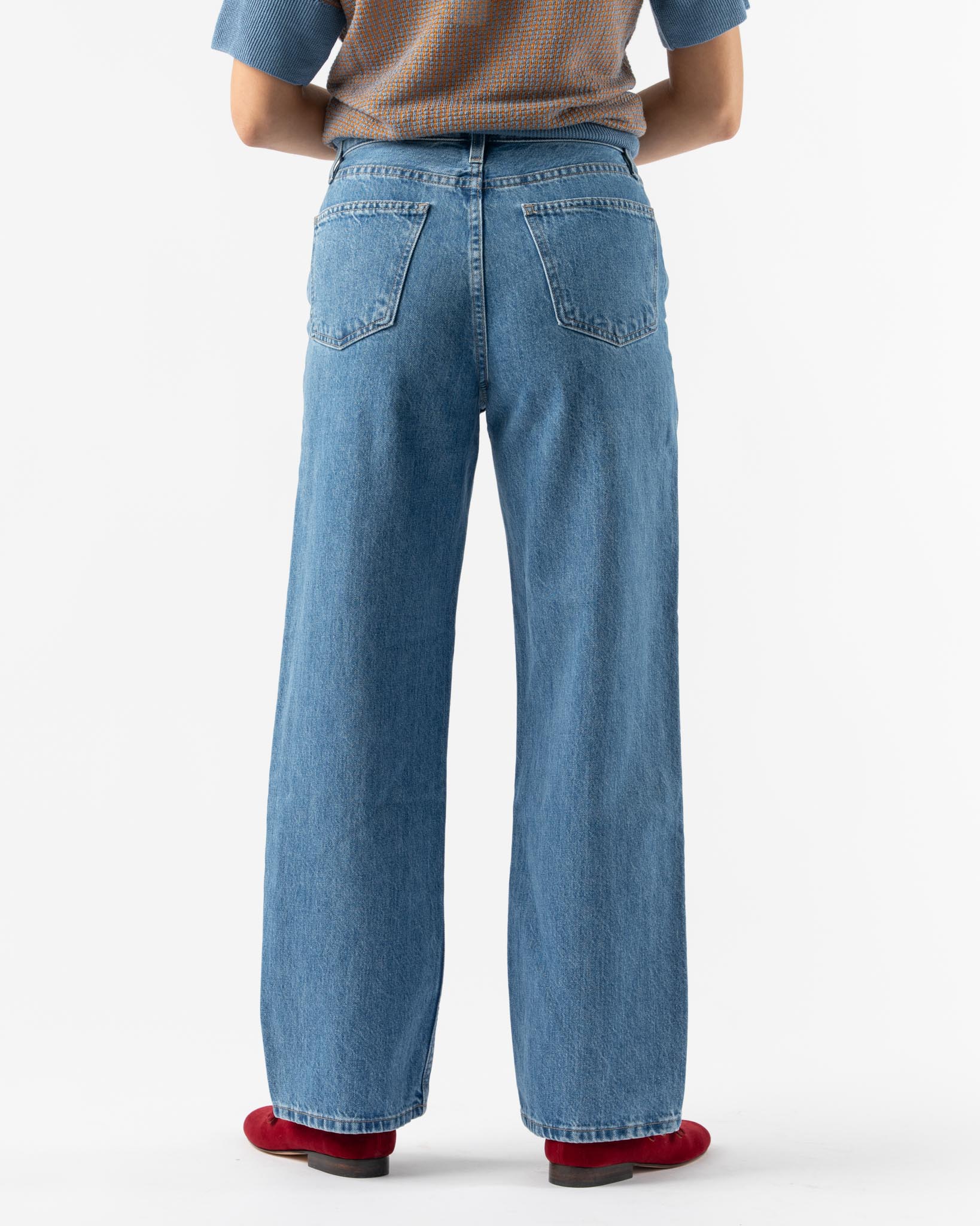 Mara Hoffman Georgina Pant in Denim