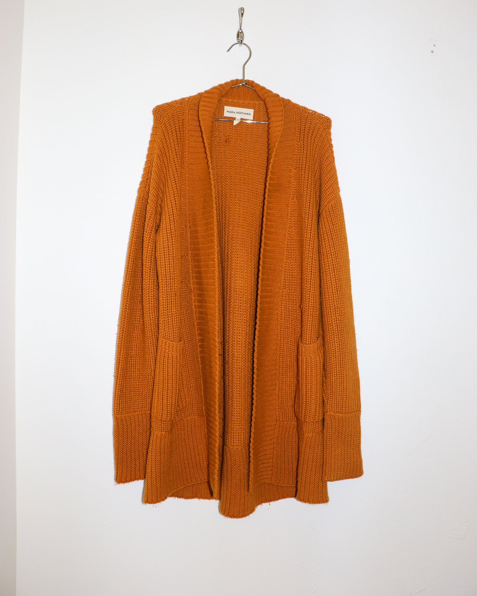 Pre-owned: Mara Hoffman Oversized Alpaca Cardigan in Yellow
