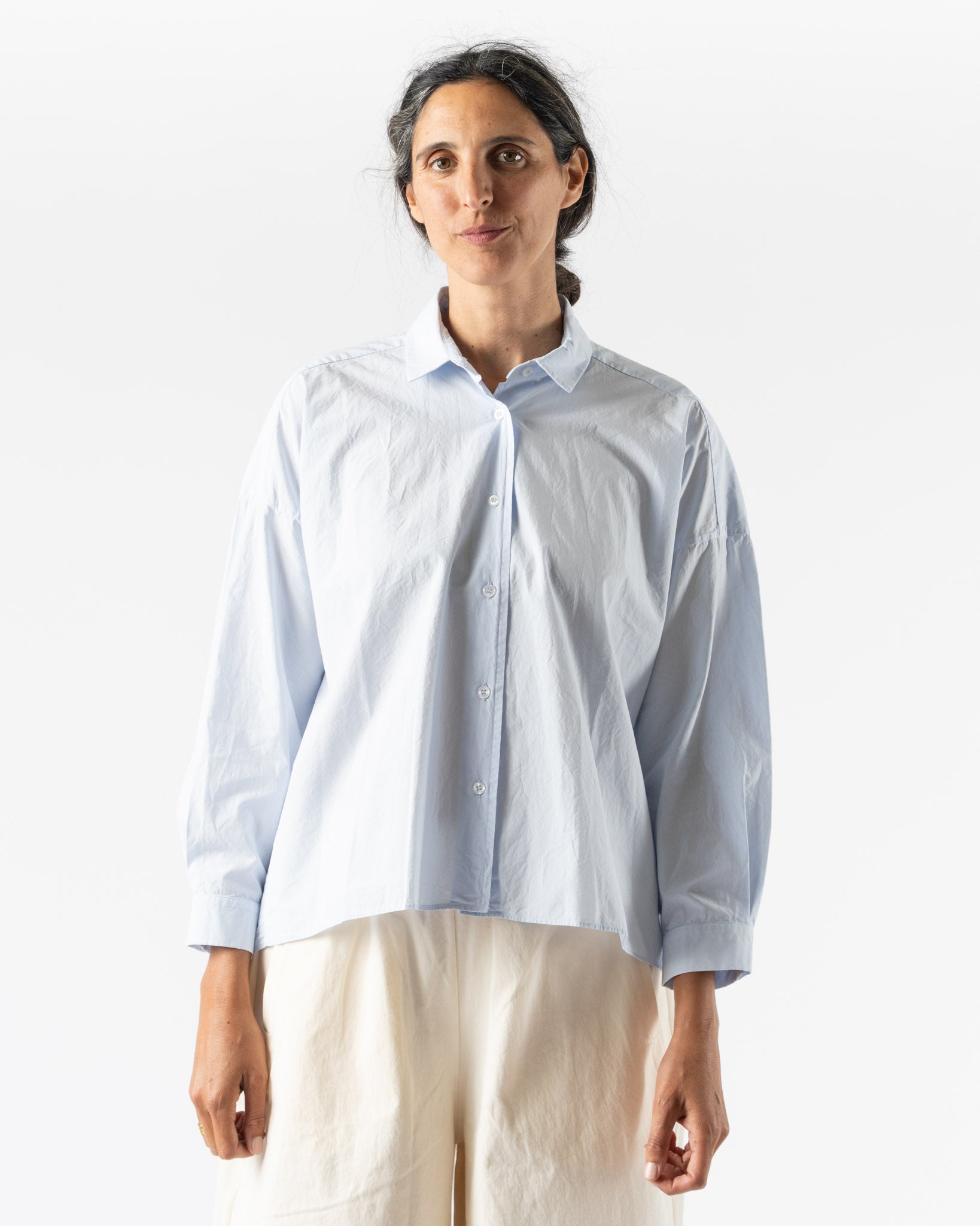 Fabiana Pigna Vert Blouse in Pale Blue