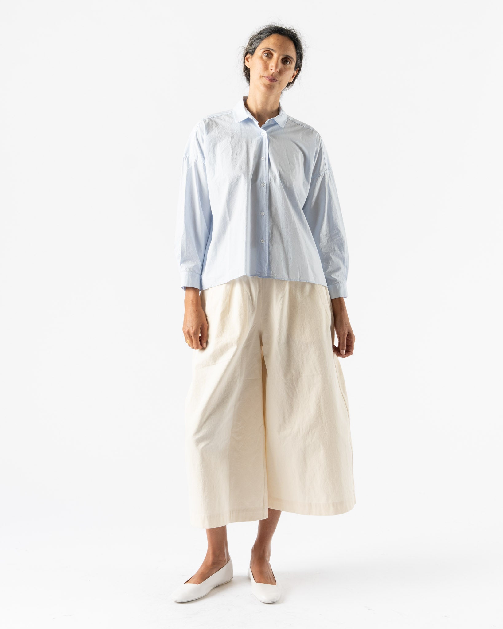 Fabiana Pigna Vert Blouse in Pale Blue