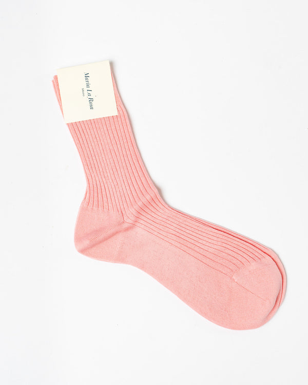 Maria La Rosa Bio Sock in Pale Pink