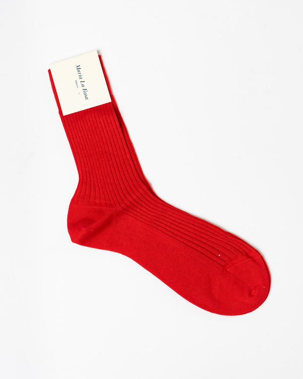 Maria La Rosa Bio Sock in Red
