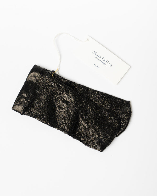 Maria La Rosa Net Laminated Sock in Black