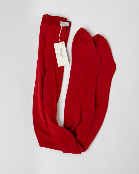 Maria La Rosa Tights Lycra in Red Curated at Jake and Jones