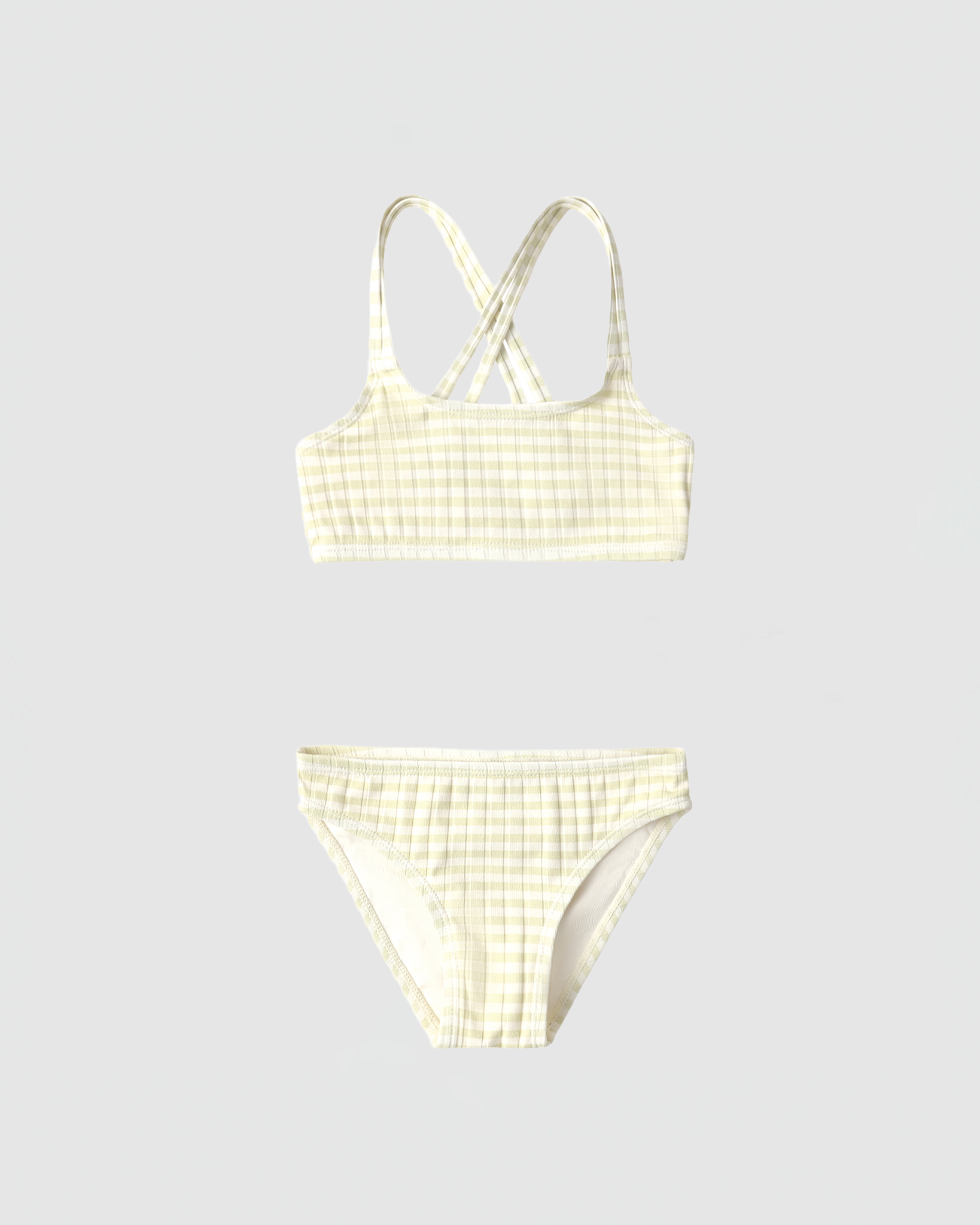 Rylee + Cru Maris Bikini in Citron Stripe