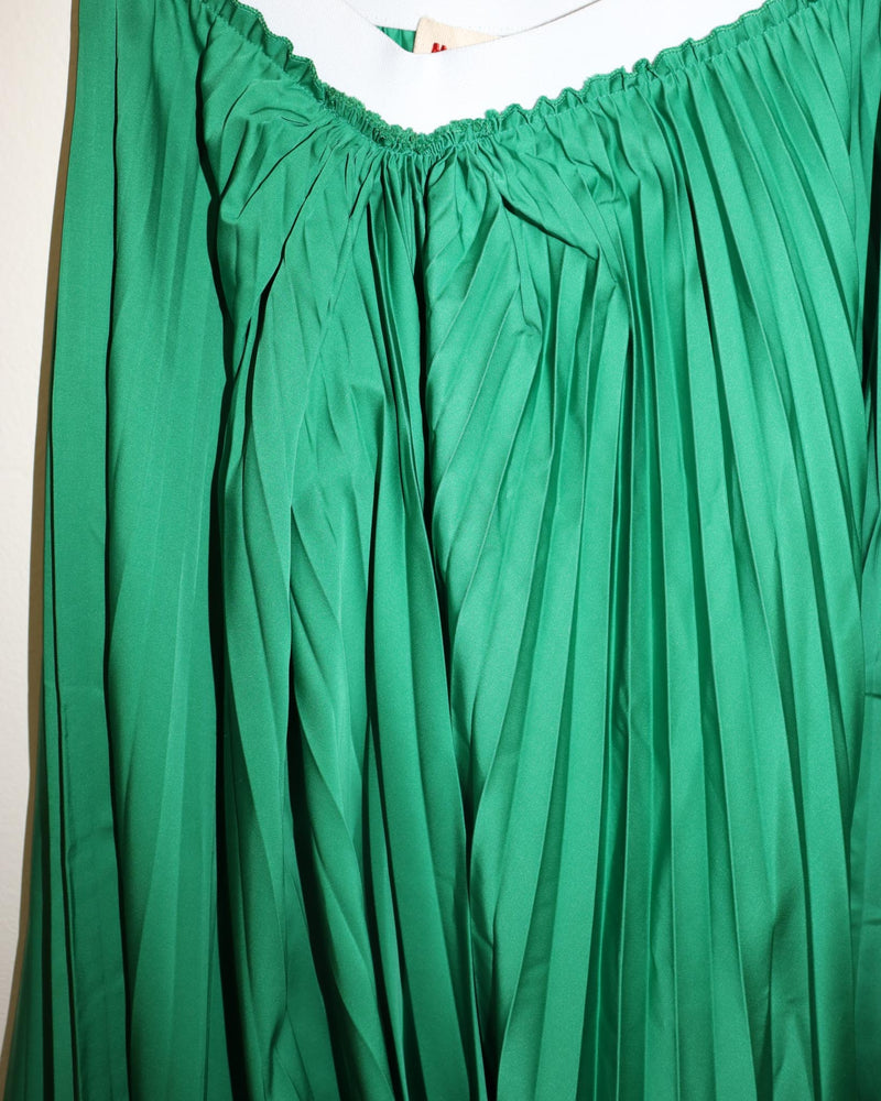 Pre-owned: Marni A-Line Skirt in Green