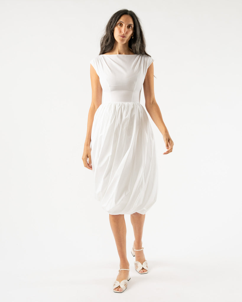 Marni Organic Cotton Poplin Dress in Lily White