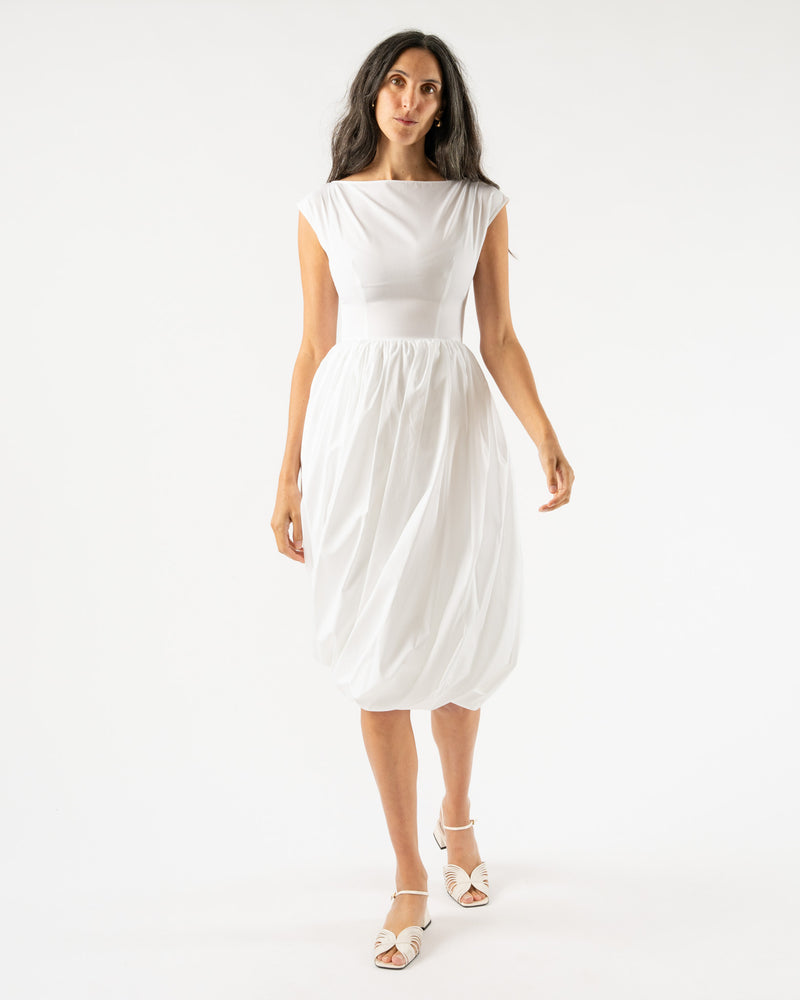 Marni Organic Cotton Poplin Dress in Lily White Curated at Jake 