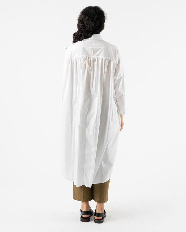 Marni Organic Cotton Poplin Shirt Dress in Lily White