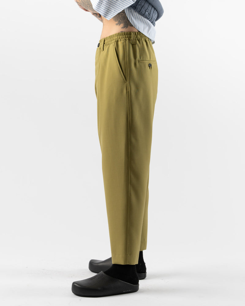 Marni Tropical Wool Trousers in Lime