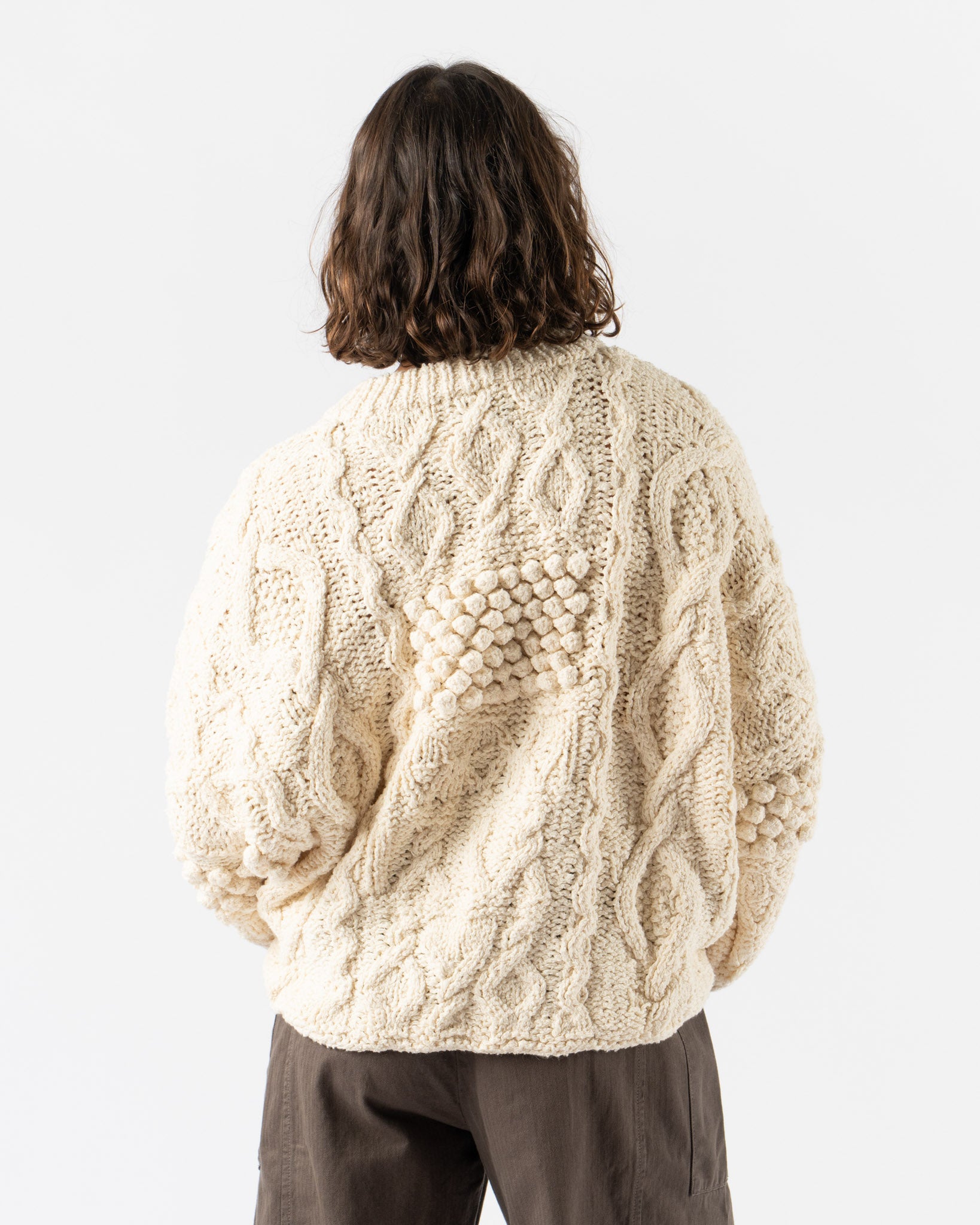 Shaina Mote Patchwork Crewneck in Natural