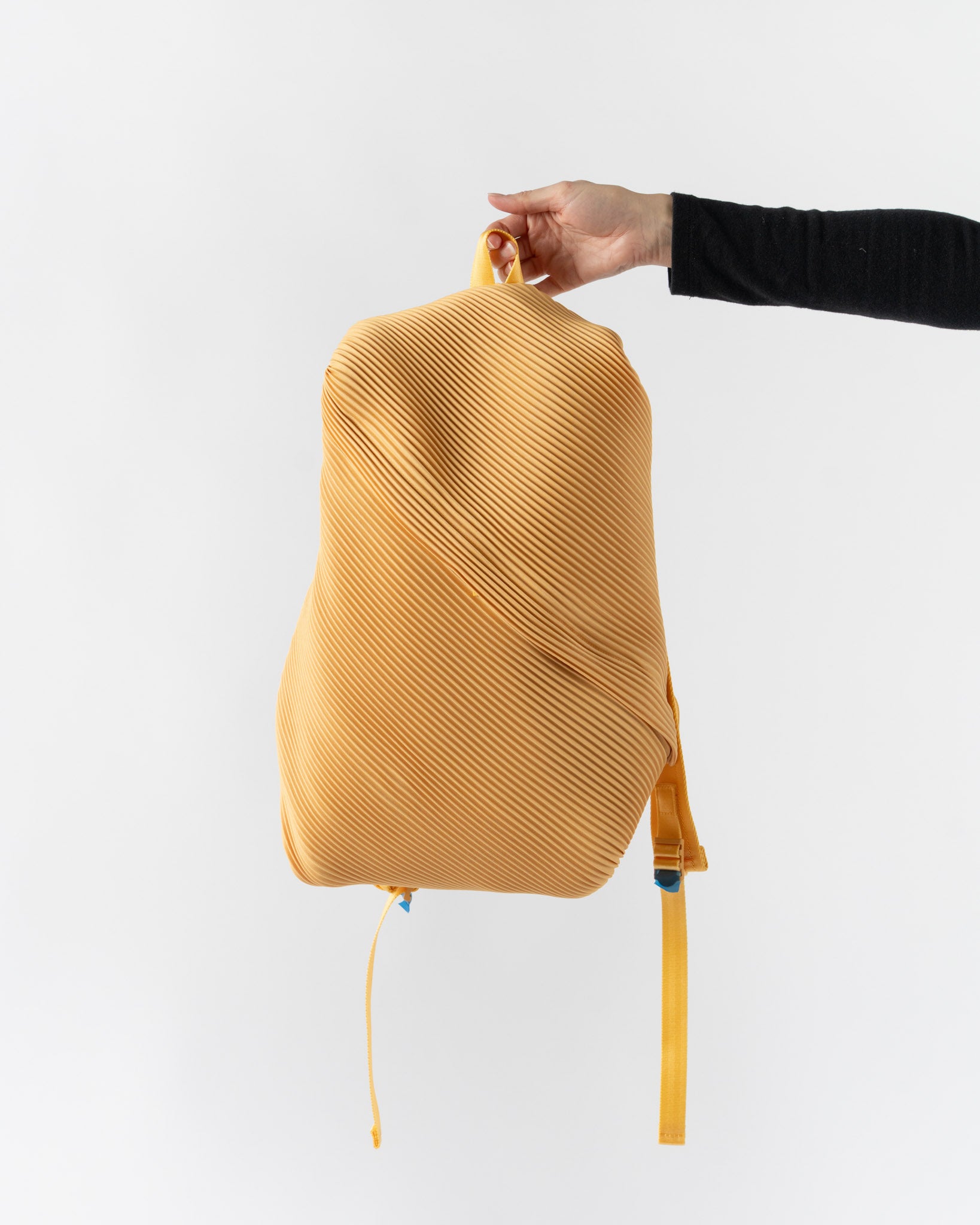 Pleats Please Issey Miyake Big Pleats Backpack in Yellow