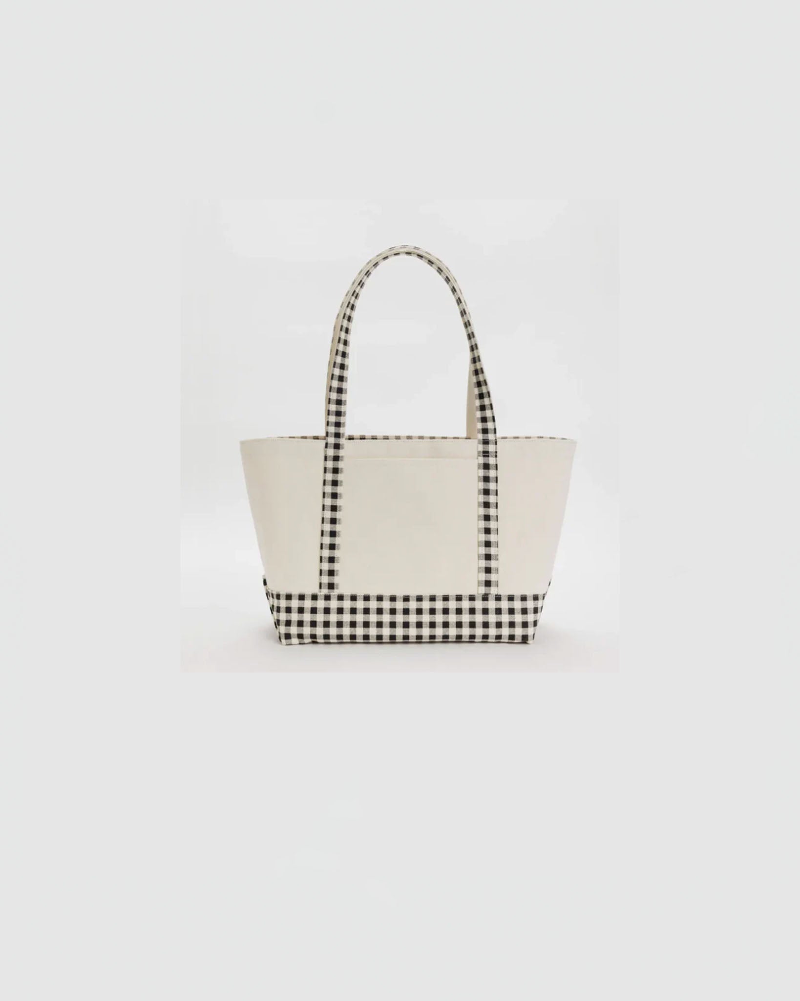 Baggu Medium Heavyweight Canvas Tote in Black & White Gingham