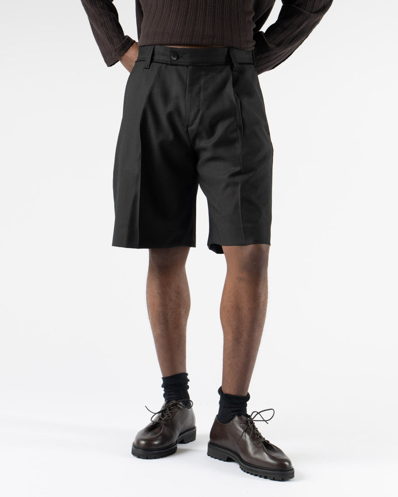 mfpen Classic Shorts in Fine Black Stripe