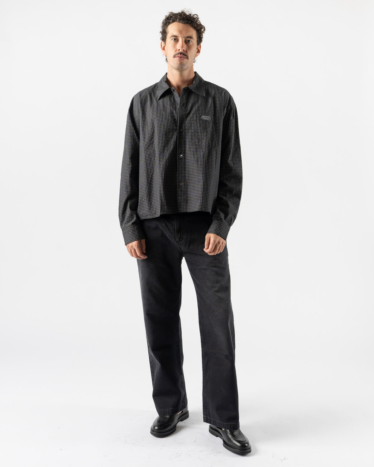 mfpen Frame Shirt in Black Check