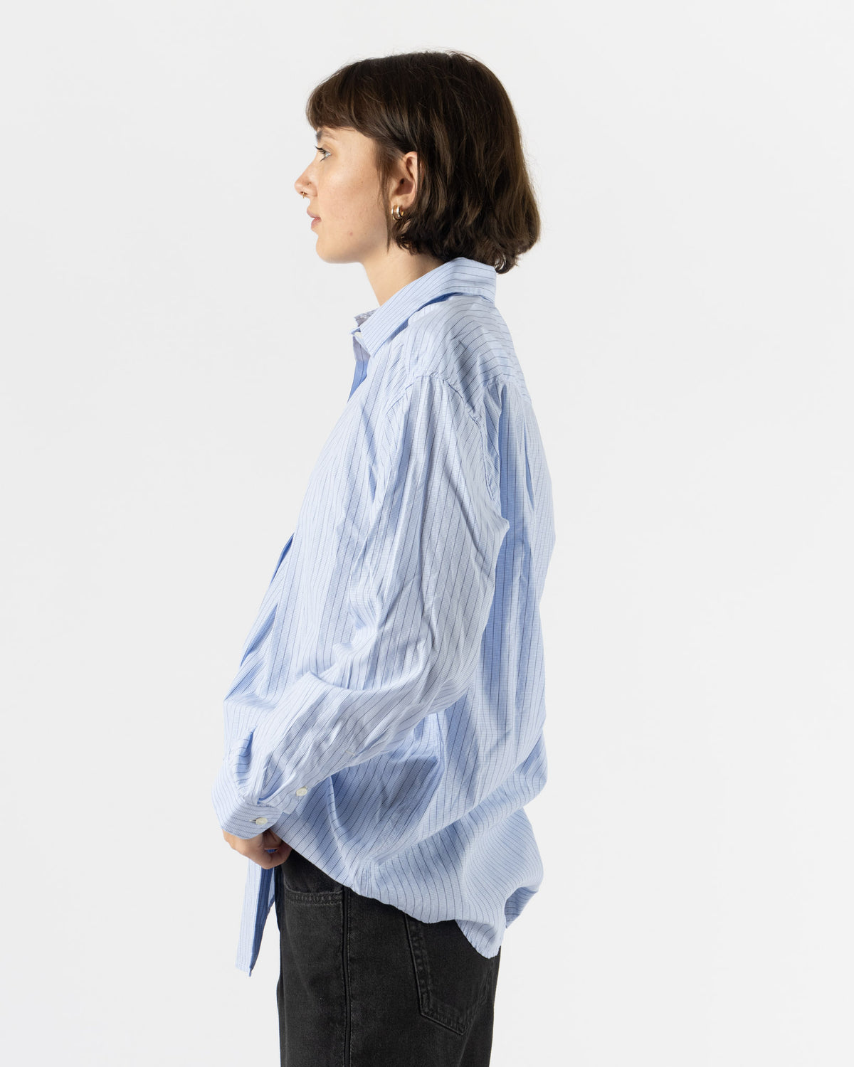mfpen Womens Generous Shirt in Assistant Stripe