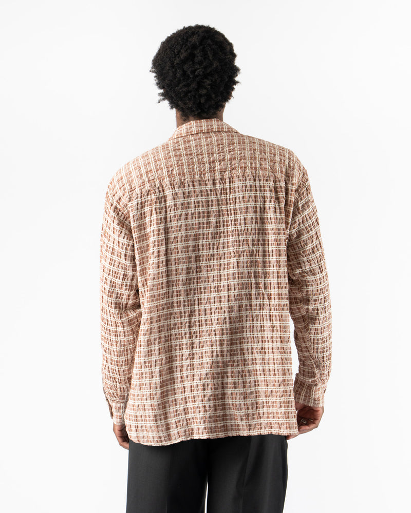 mfpen Mechanic Shirt in Rusty Check