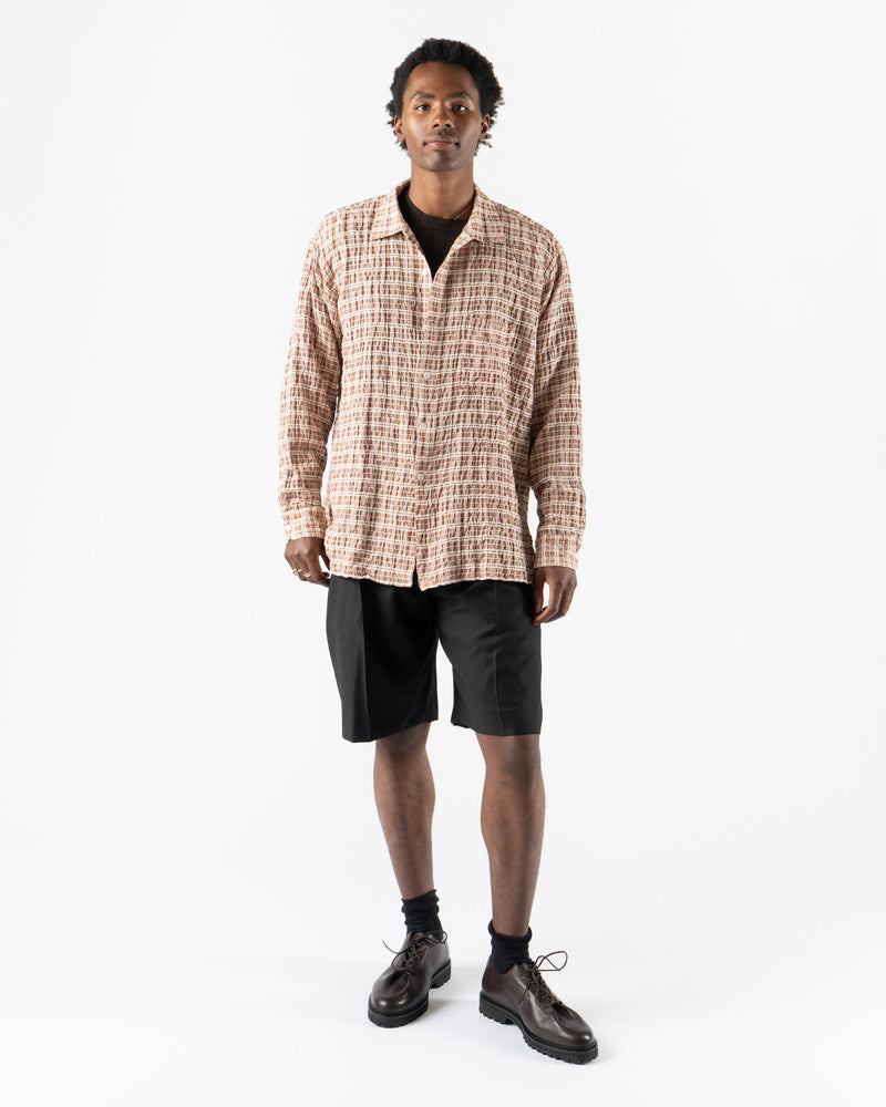 mfpen Mechanic Shirt in Rusty Check