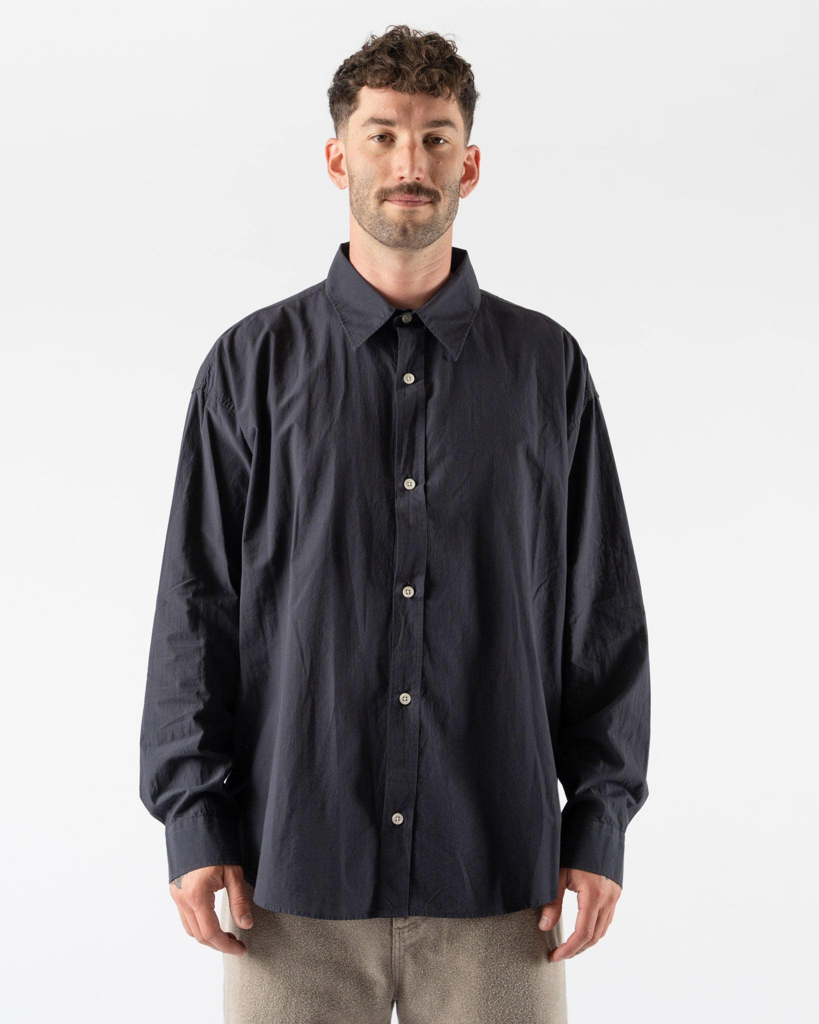 mfpen Network Shirt in Graphite Micro Structure