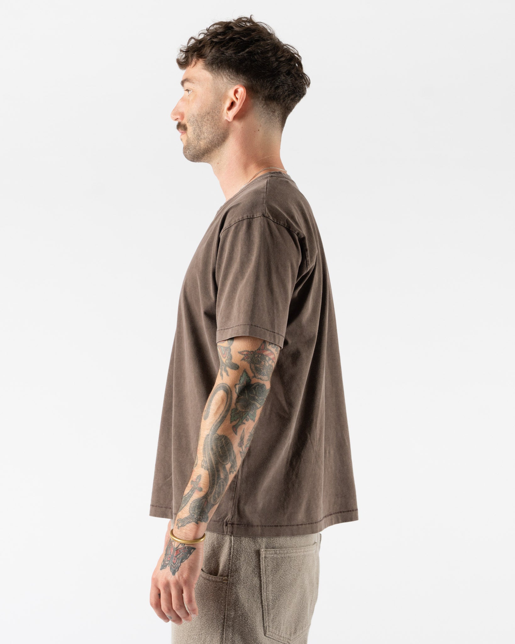 mfpen New Tee in Washed Brown