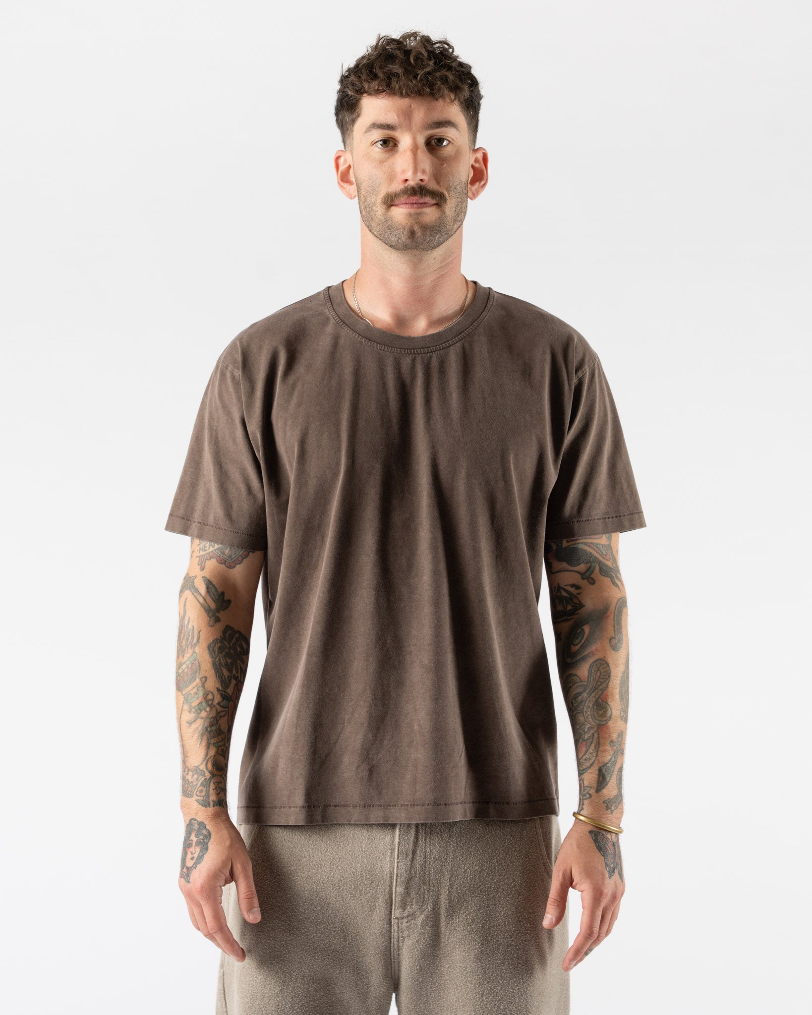 mfpen New Tee in Washed Brown