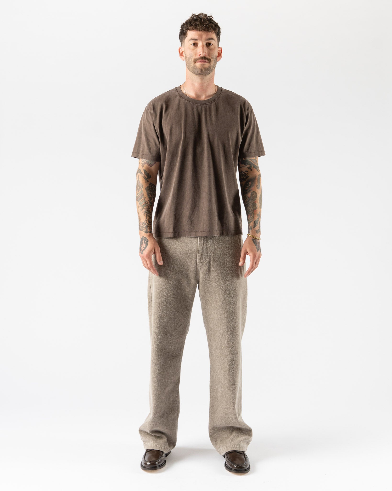 mfpen New Tee in Washed Brown