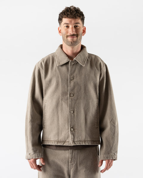mfpen Painters Jacket in Brushed Mudstone Curated at Jake and Jones
