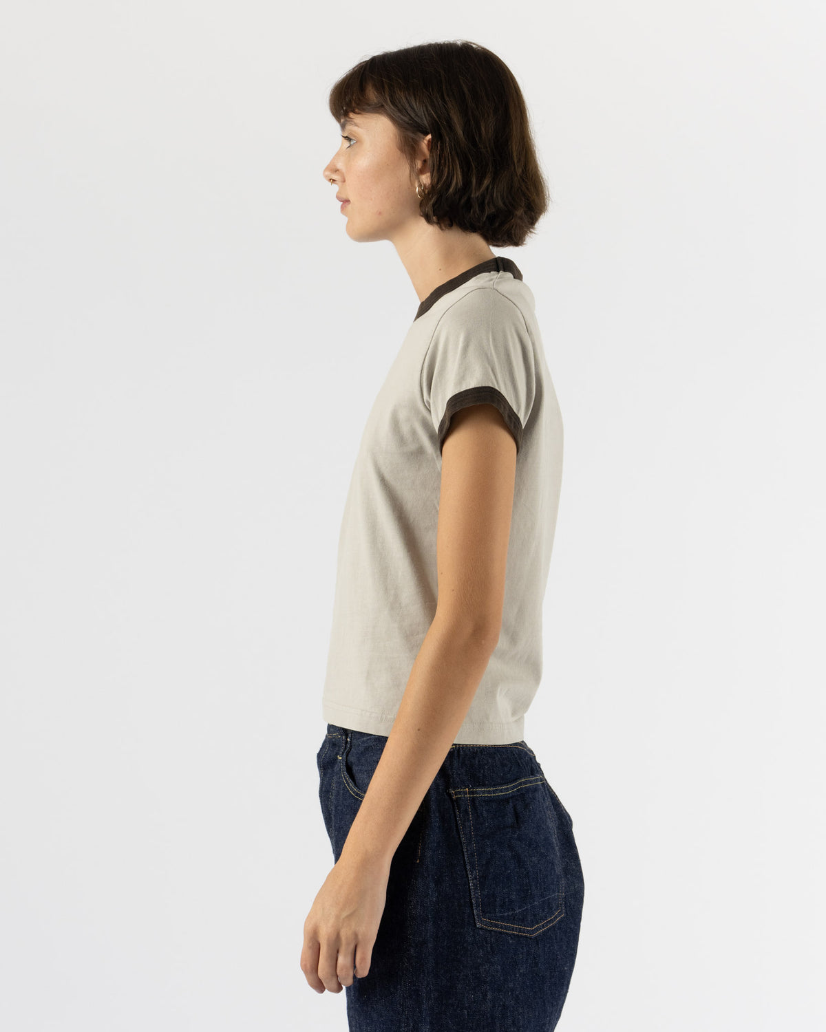 mfpen Ringer Tee in Washed Clay