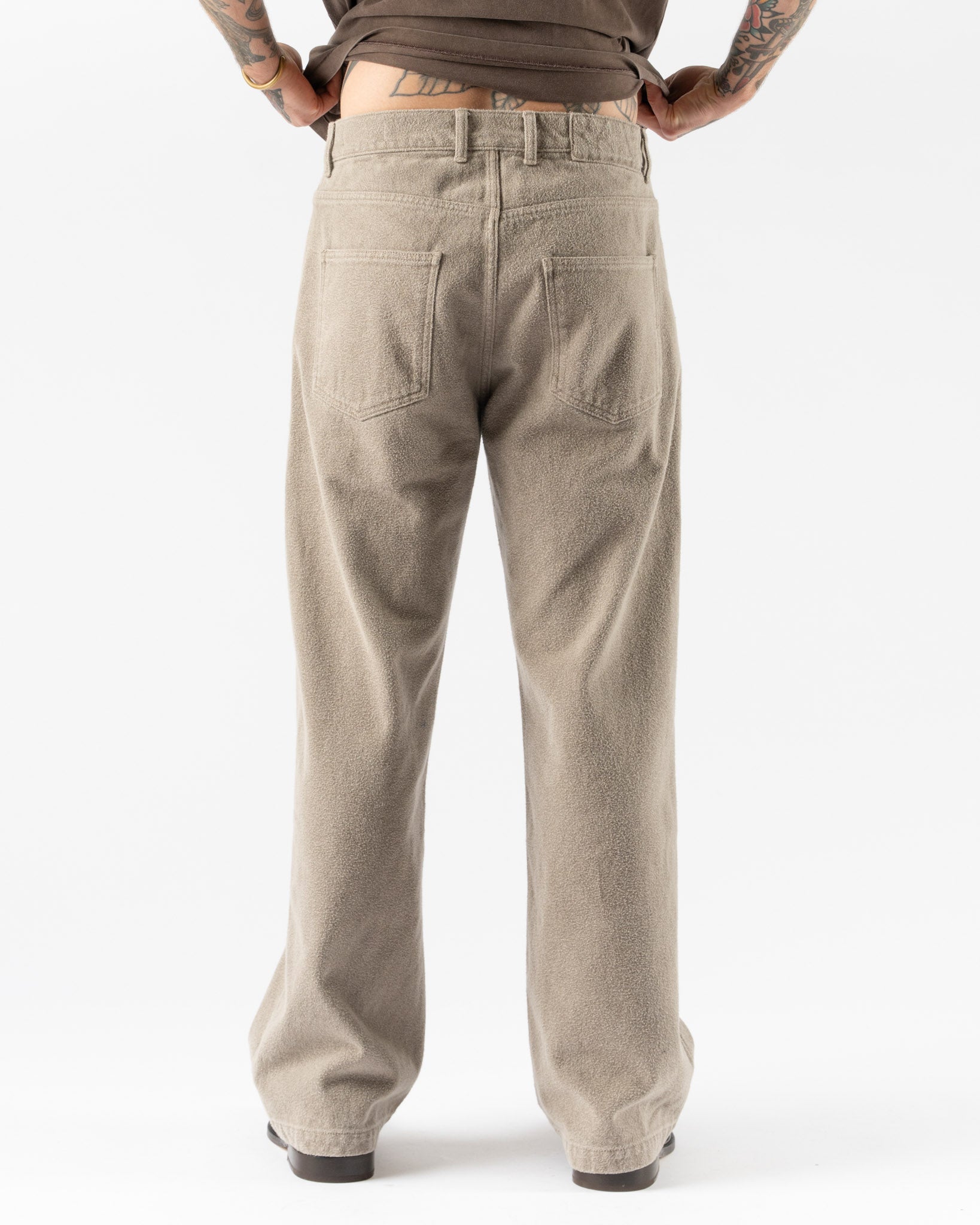 mfpen Straight Cut Jeans in Brushed Mudstone