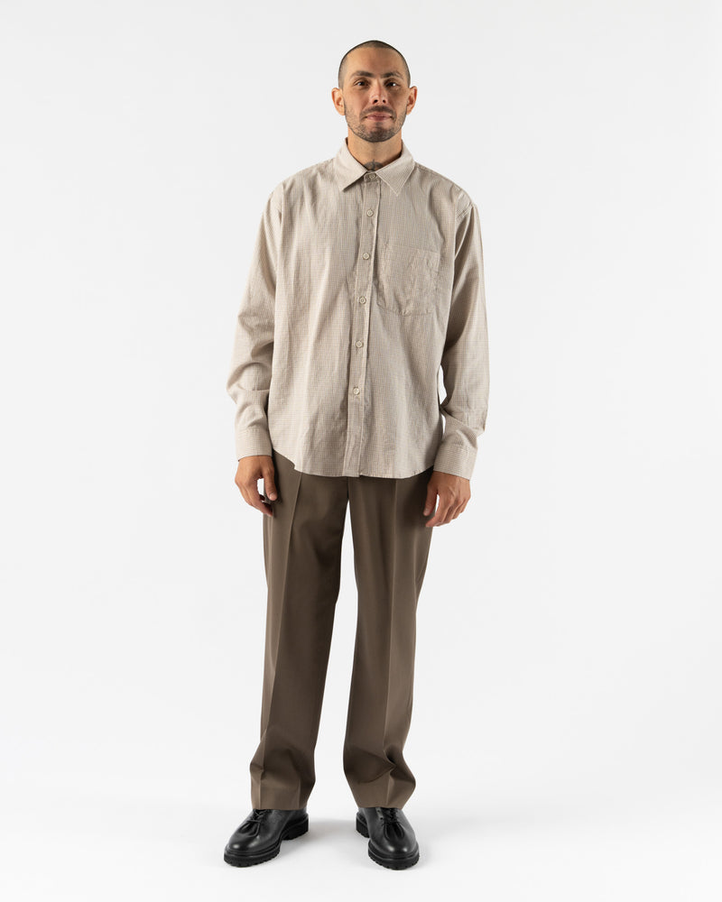 mfpen Executive Shirt in Beige Check