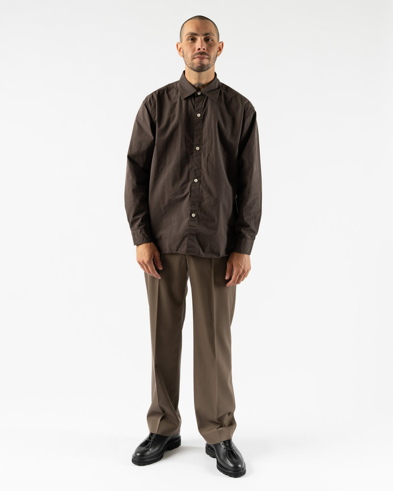 mfpen Generous Shirt in Dark Brown