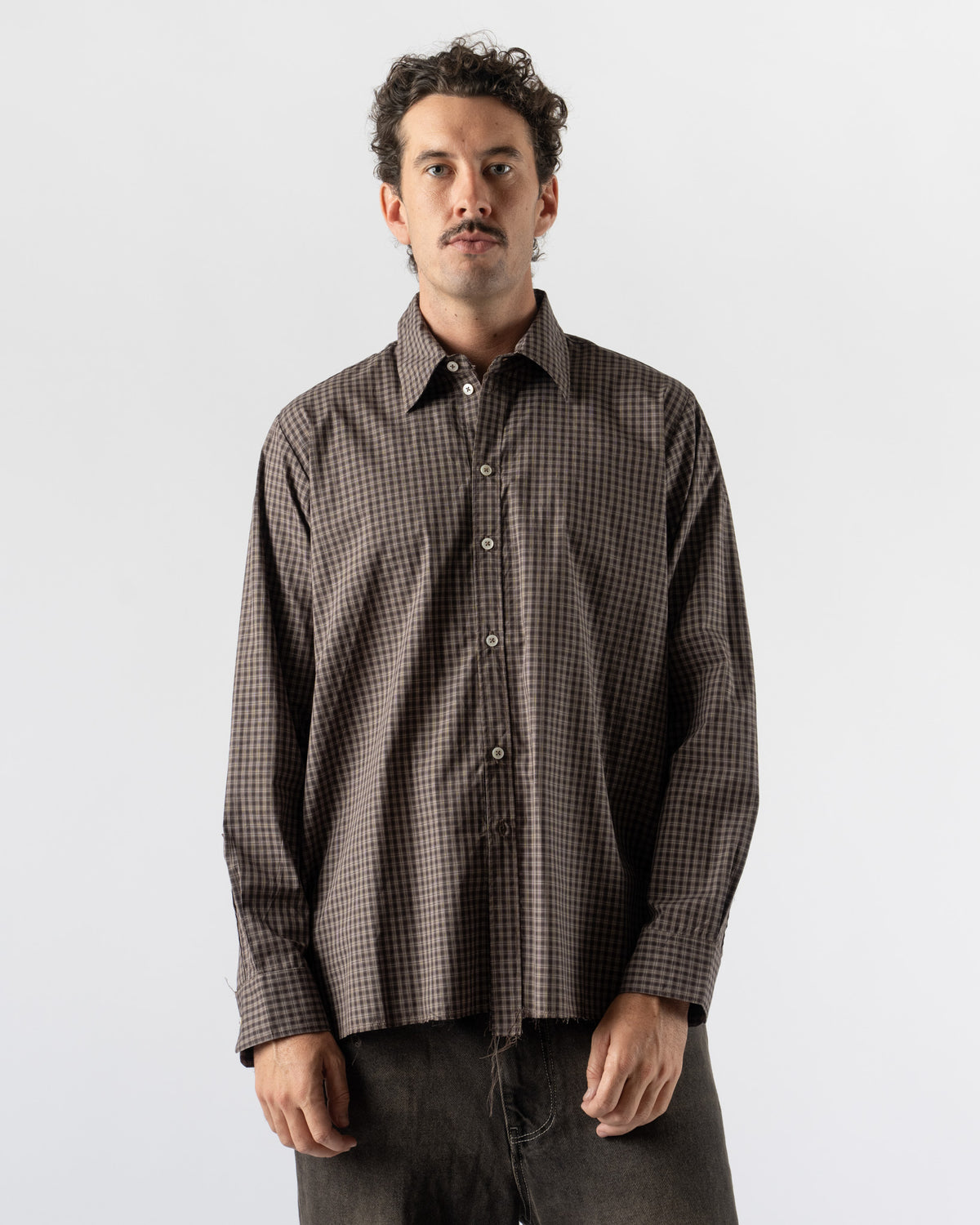 Camiel Fortgens Normal Shirt in Brown Check