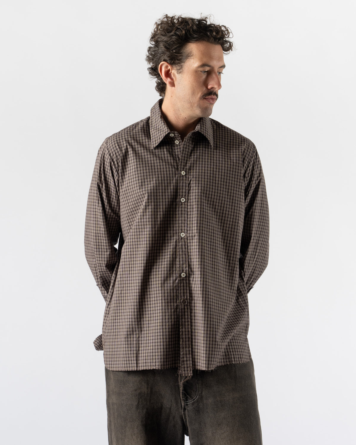 Camiel Fortgens Normal Shirt in Brown Check