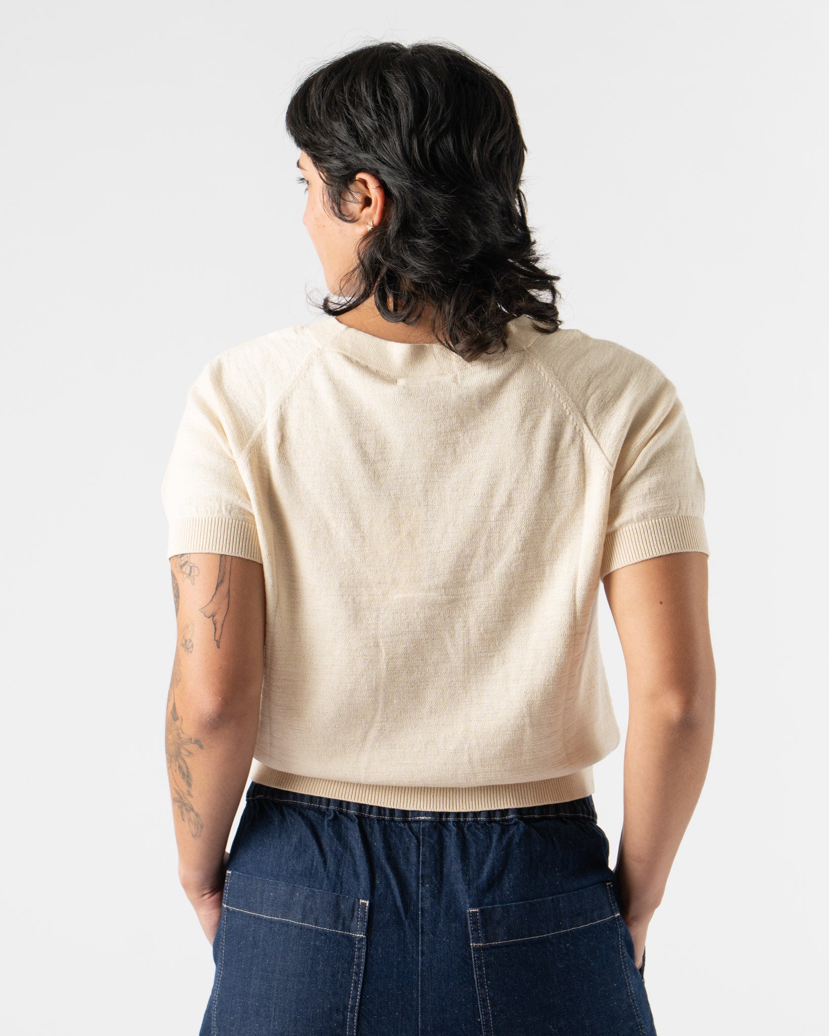 Micaela Greg Raglan Tee in Cream