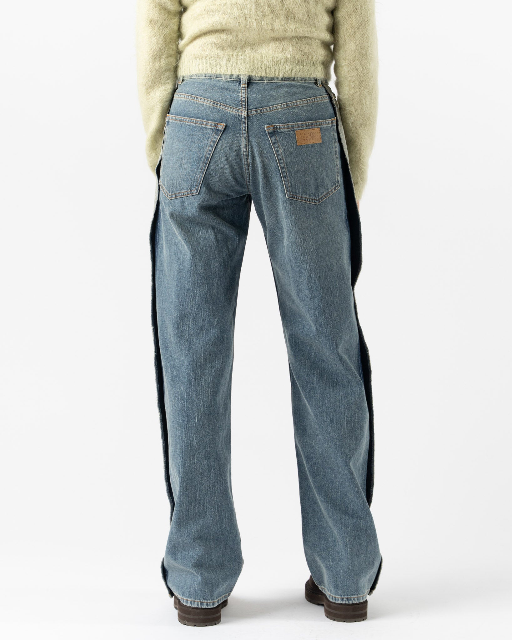 MM6 Maison Margiela Pants Five Pockets in Blue Denim