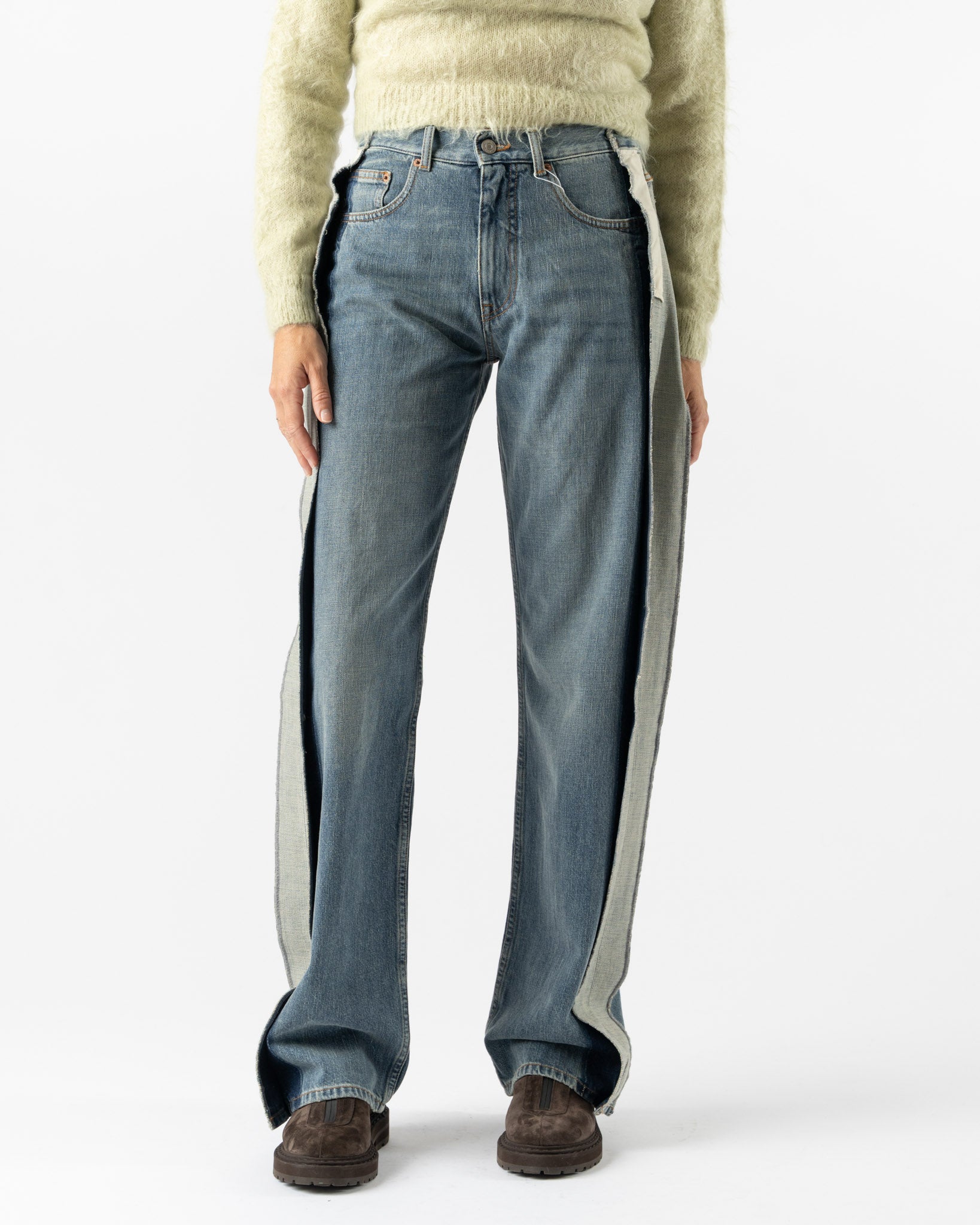 MM6 Maison Margiela Pants Five Pockets in Blue Denim