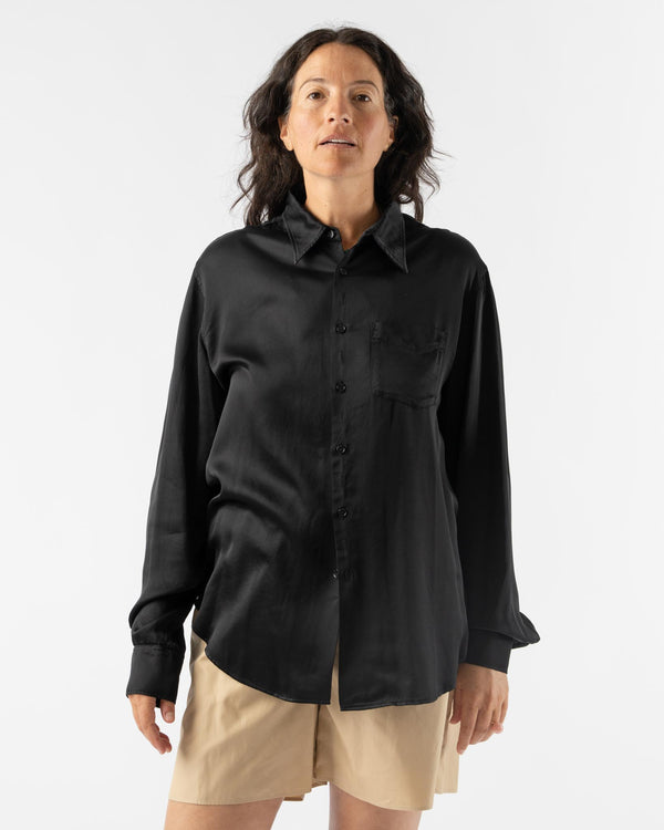 MM6 Maison Margiela Long-sleeved Shirt in Black